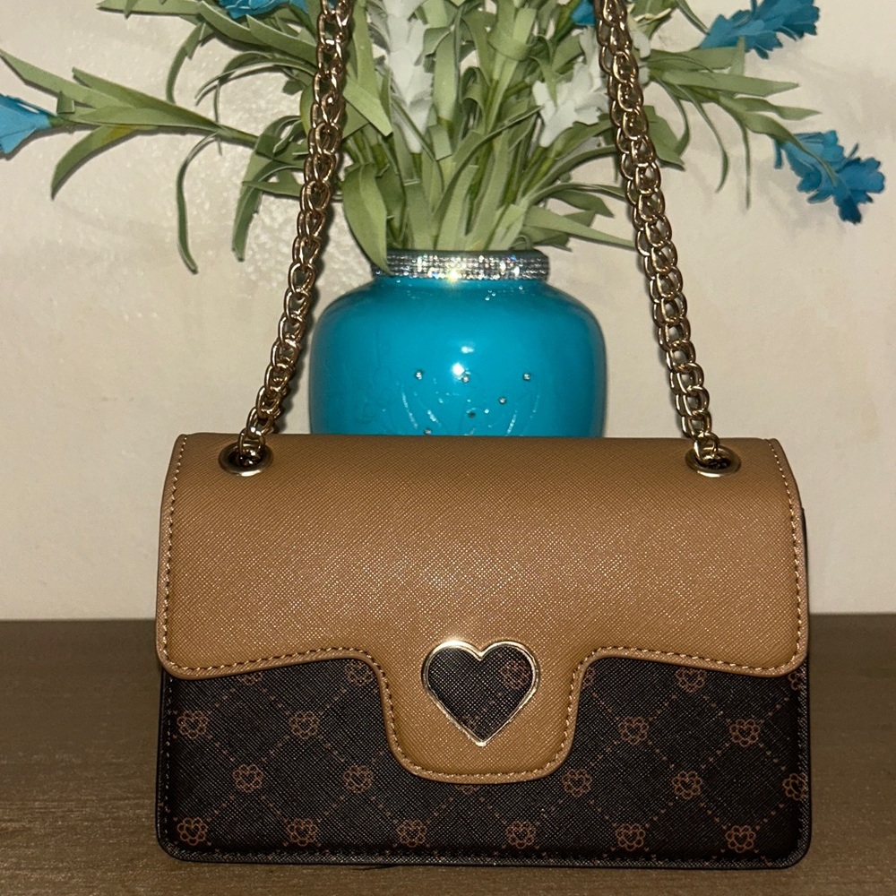 Grossi Tan and Brown Crossbody Bag